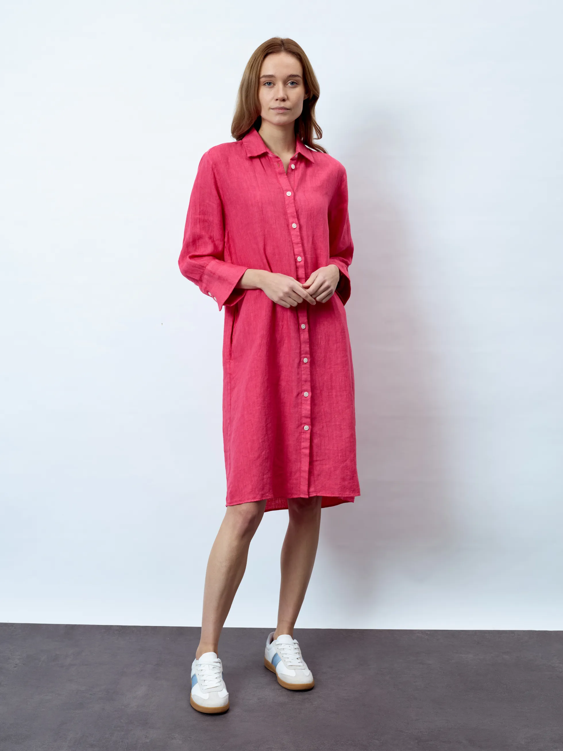 AURELIA - 3/4-Arm Damenkleid, gewebt